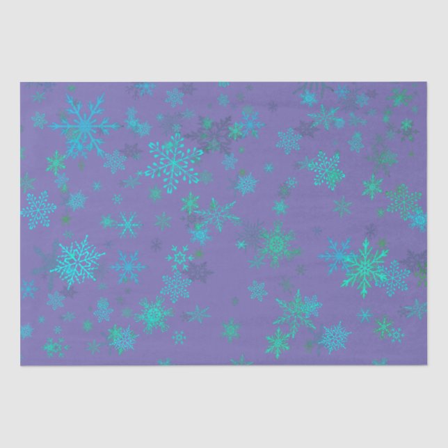 Colorful Snowflake Tissue Paper (Front)