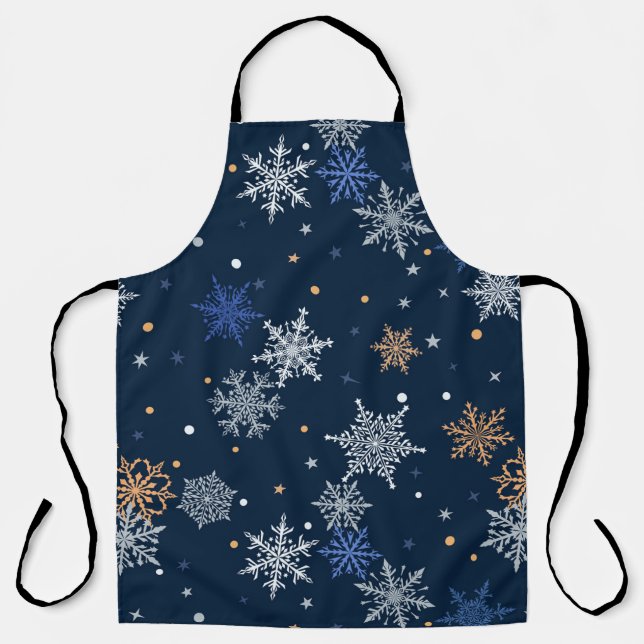 Colorful Snowflakes  Apron (Front)