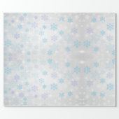 Colorful Snowflakes on White Wrapping Paper (Flat)