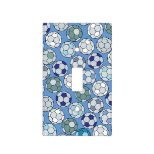 Colorful Soccer Ball Pattern Light Switch Cover