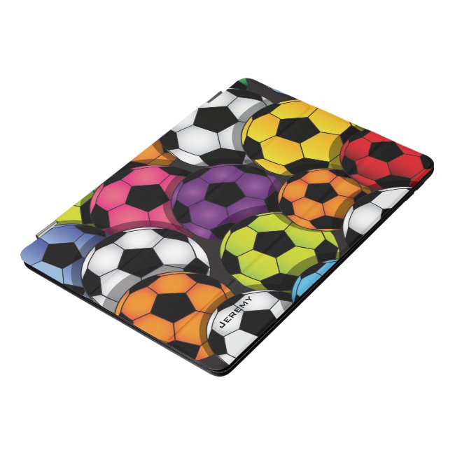 Colorful Soccer Balls Design iPad Pro Case