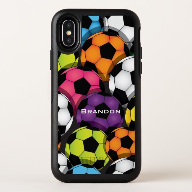 Colorful Soccer Balls Design