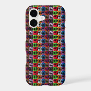 Colorful Soccer Balls Pop Art Design, iPhone 17 Case