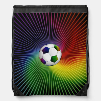 Colorful Soccer | Football Drawstring Bag