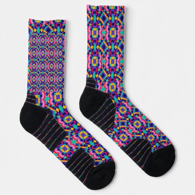 Colorful socks featuring a vibrant (Right)