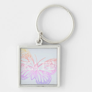 Colorful Soft Butterfly Art Keychain