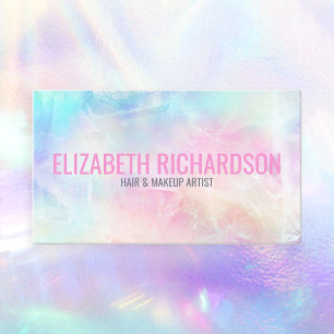 Colorful Soft Delicate Vibrant Pastel Rainbow Business Card