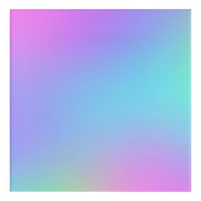 Colorful Soft Gradient Acrylic Print (Front)