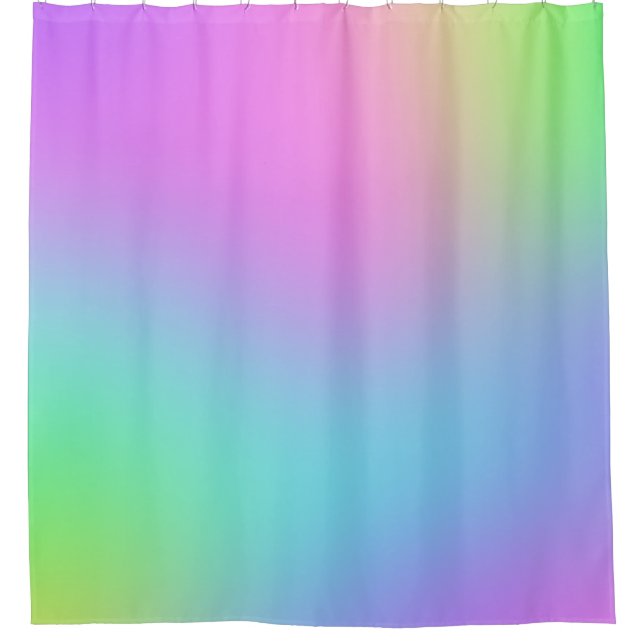 Colorful Soft Gradient Shower Curtain (Front)