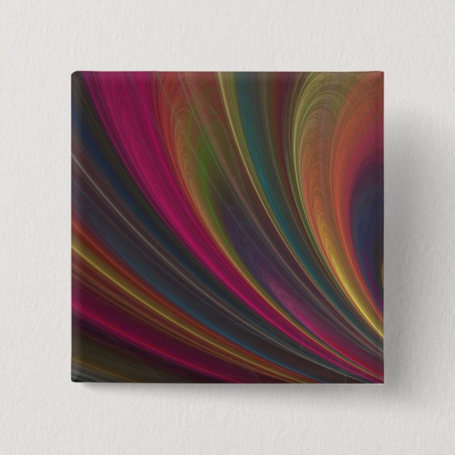 Colorful Soft Sand Waves Button (Front)