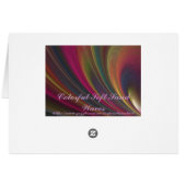 Colorful Soft Sand Waves Cards (Back Horizontal)