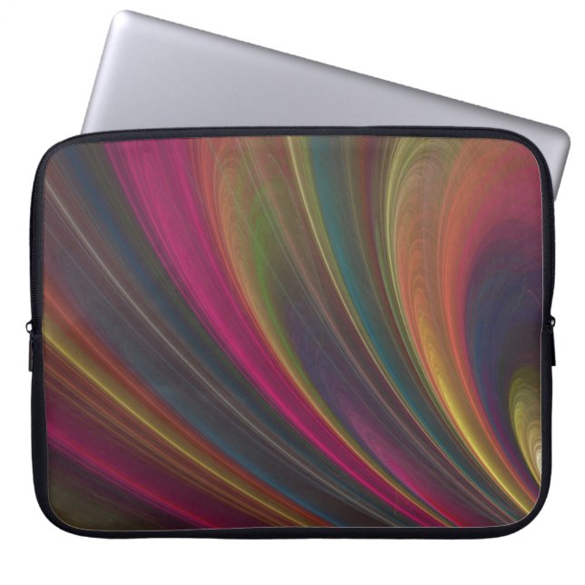 Colorful Soft Sand Waves Laptop Sleeve (Front)