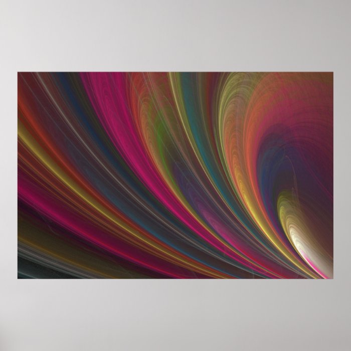 Colorful Soft Sand Waves Poster