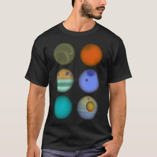 Colorful Solar Planets T-Shirt