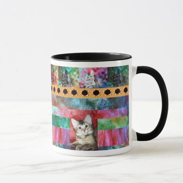 Colorful Somali Cat Surprise Mug (Right)