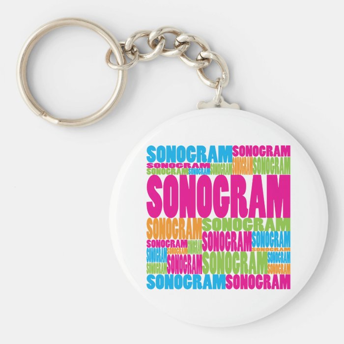 Colorful Sonogram Keychains