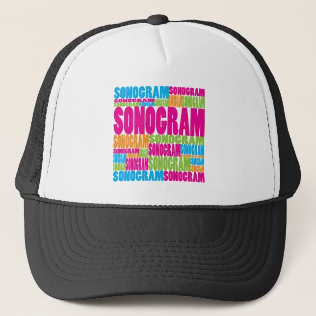 Colorful Sonogram Trucker Hat (Front)