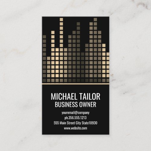 Colorful Sound Bar Equalizer Business Card