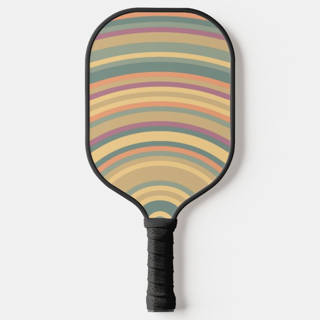 Colorful Sound Waves Pickleball Paddle (Front)