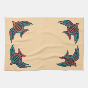 Colorful South Seas Art Kitchen Towel