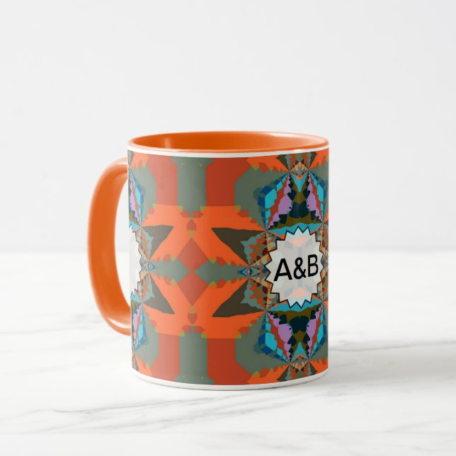 Colorful South Western Geometric Pattern Mug (Front Left)