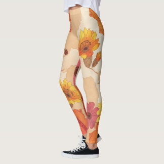 Colorful Southwest Inspired Floral Leggings