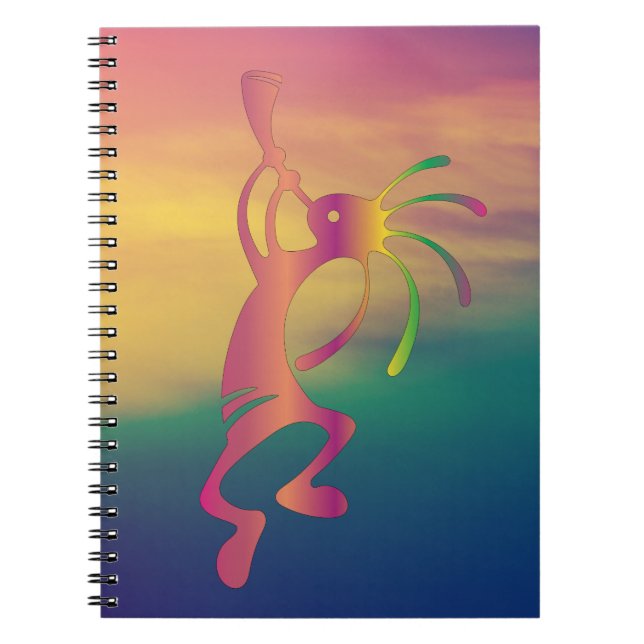 Colorful Southwest Kokopelli Notebook (Front)