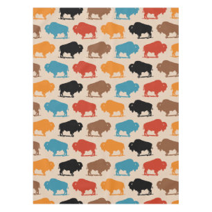 Colorful Southwestern Buffalo Pattern Tablecloth
