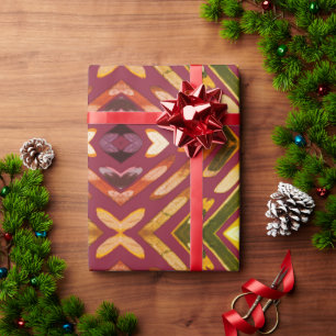 Colorful Southwestern Christmas Wrapping Paper