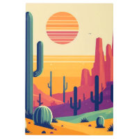 Colorful southwestern desert art