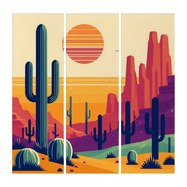 Colorful southwestern desert art (Front)