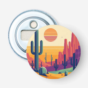 Colorful southwestern desert art bottle opener