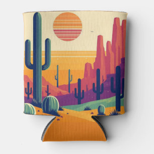 Colorful southwestern desert art can cooler
