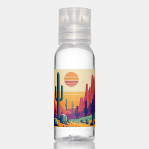 Colorful southwestern desert art hand sanitizer
