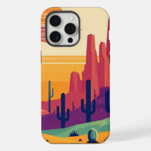 Colorful southwestern desert art iPhone 15 pro max case