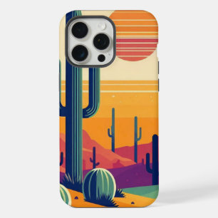 Colorful southwestern desert art iPhone 15 pro max case