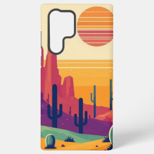 Colorful southwestern desert art samsung galaxy s22 ultra case