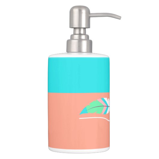 Colorful Southwestern Feathers Bathroom Sink Set (Right)