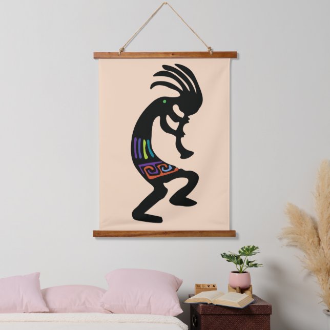 Colorful Southwestern Kokopelli Hanging Tapestry (Bedroom)