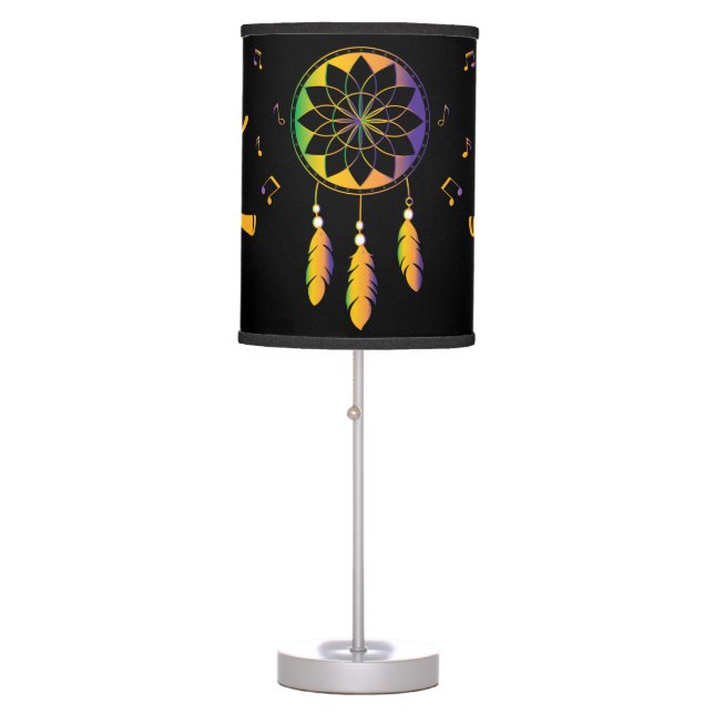 Colorful Southwestern Kokopelli Lamp Shade (Front)