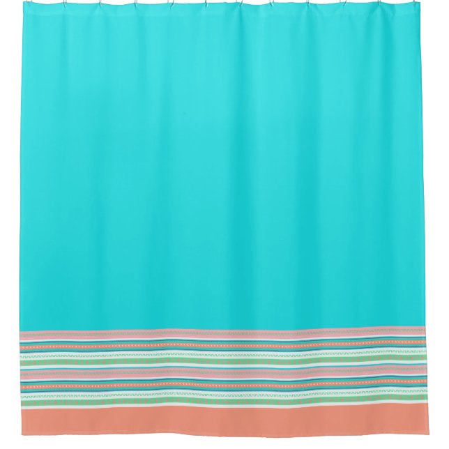 Colorful Southwestern Shower Curtain (Front)