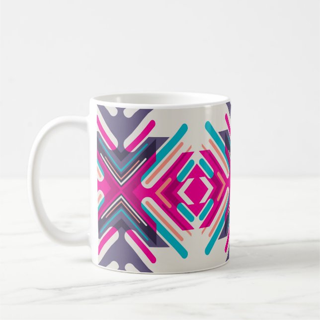 Colorful Southwestern Style Coffee Mug (Left)