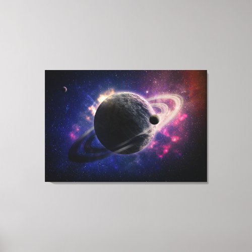 Colorful Space artwork Canvas Print