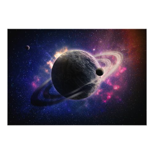 Colorful Space artwork Photo Print