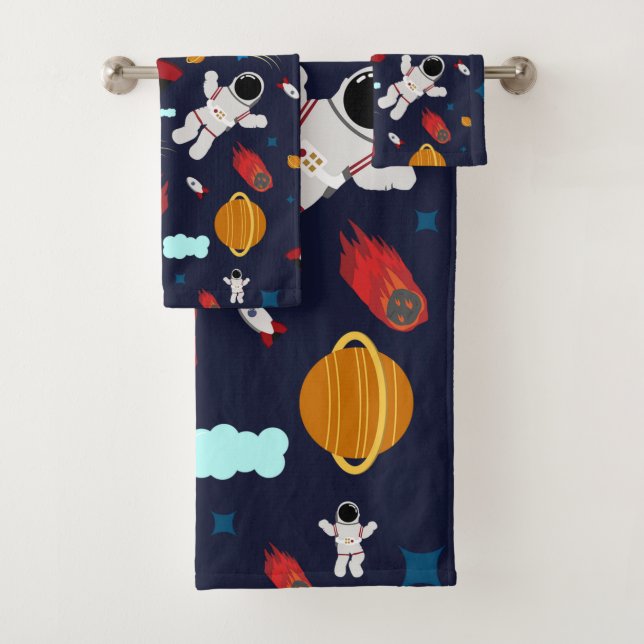 Colorful Space  Bath Towel Set (Insitu)
