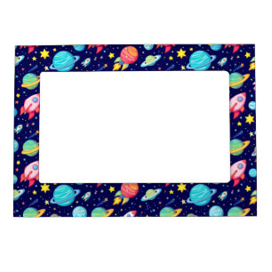 Colorful Space Cartoon Pattern Magnetic Frame