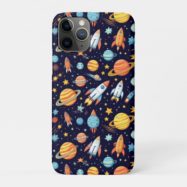 Colorful Space Exploration Pattern Case-Mate iPhone Case (Back)