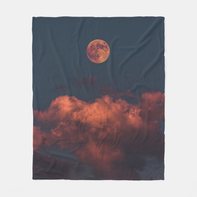 Colorful Space Fleece Blanket (Front)