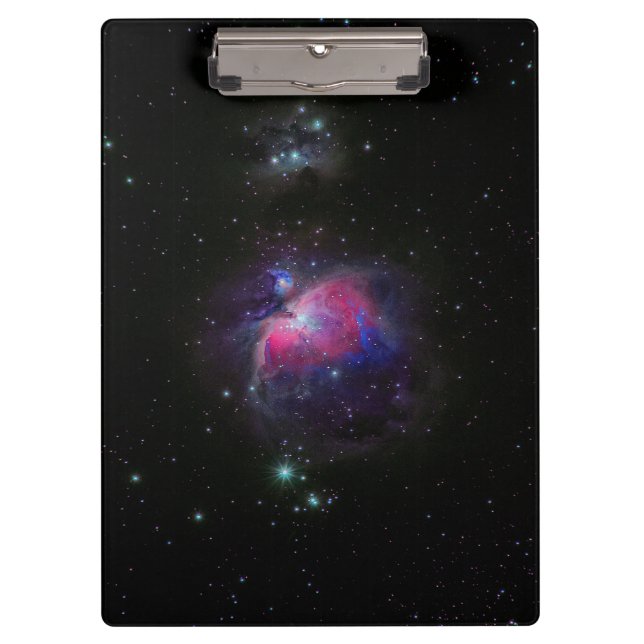 Colorful Space Galaxy Stars Clipboard (Front)