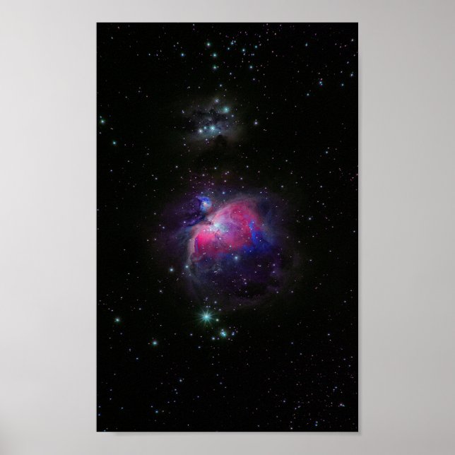 Colorful Space Galaxy Stars Poster (Front)